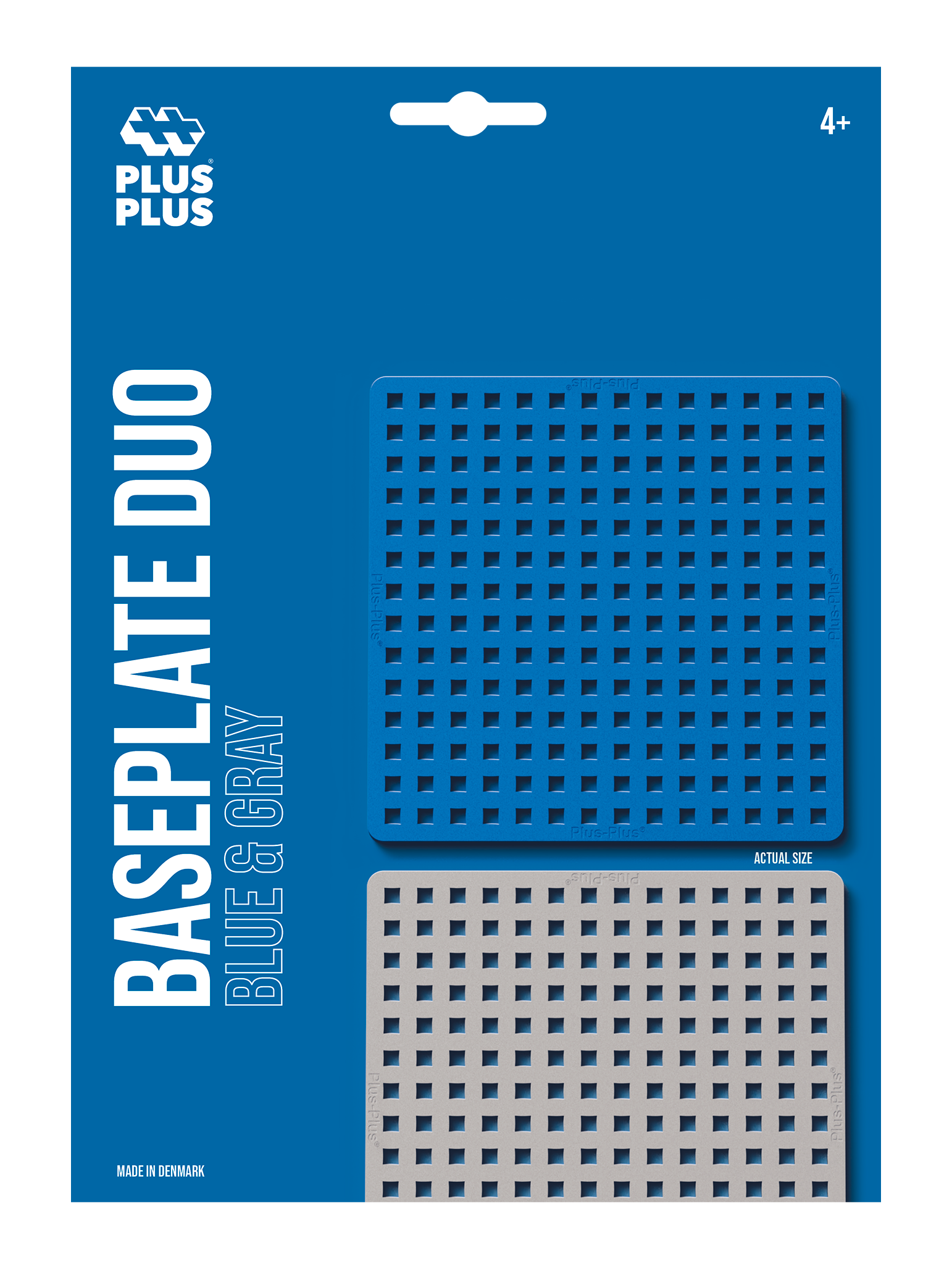 2 Baseplates - Blue and Gray